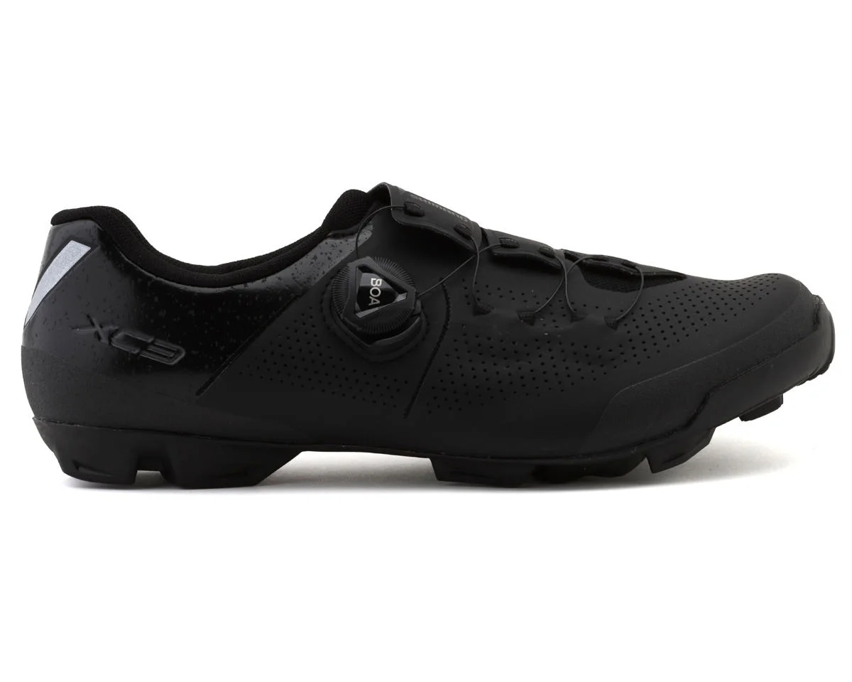 Shimano SH-XC302 Mountain Bike Shoes (Black) (48) (Wide)